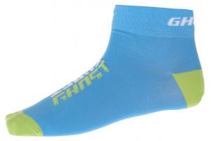 GHOST Ponožky Race blue/limegreen