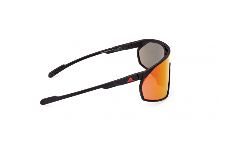 Sluneční brýle ADIDAS Sport SP0074 - Matte Black/Roviex Mirror