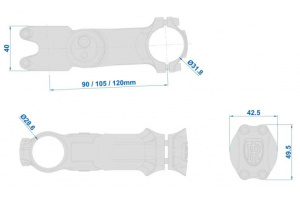 Představec RITCHEY 4Axis Adjustable 120mm/31.8mm
