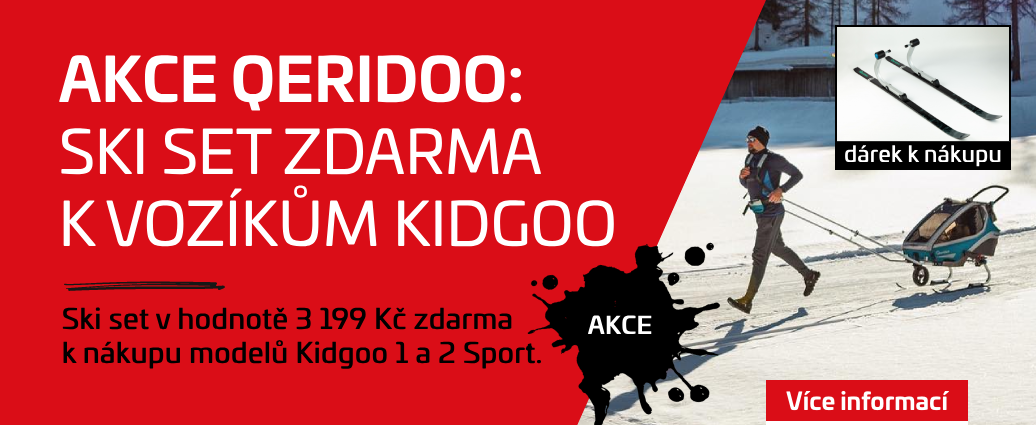 Akce Qeridoo: Ski set zdarma ke sportovnímu kočárku Kidgoo