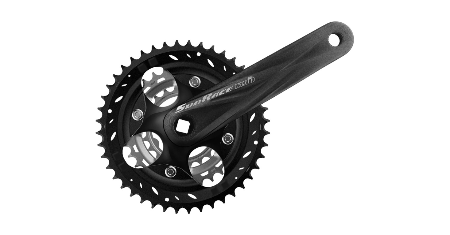 SunRace 9-Fach Kurbelgarnitur 44/32/22 Zähne 175mm, 60,95
