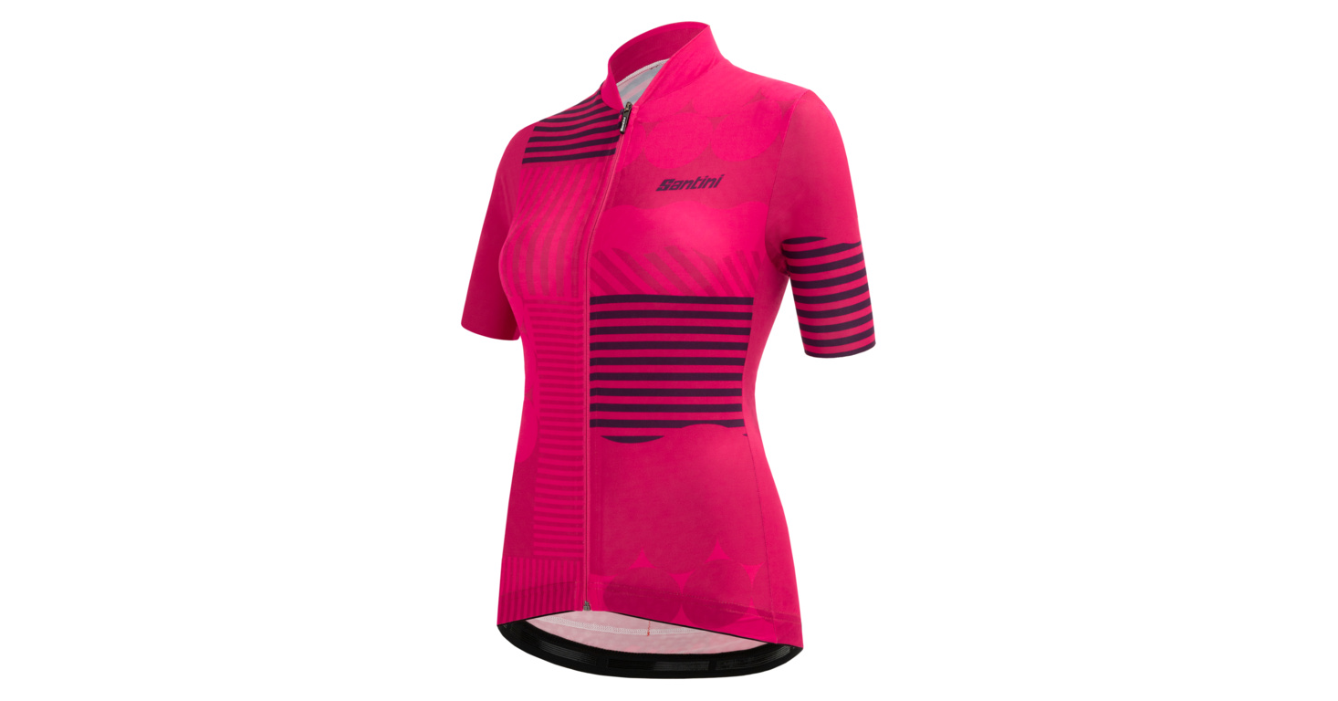 Dámský dres SANTINI Giada Optic Lady Raspberry - XXL | Mojekolo.cz