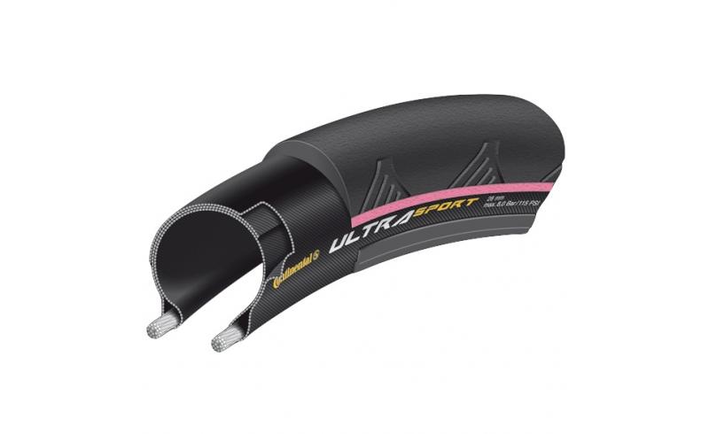 CONTINENTAL Ultra Sport II kevlar černá/růžová