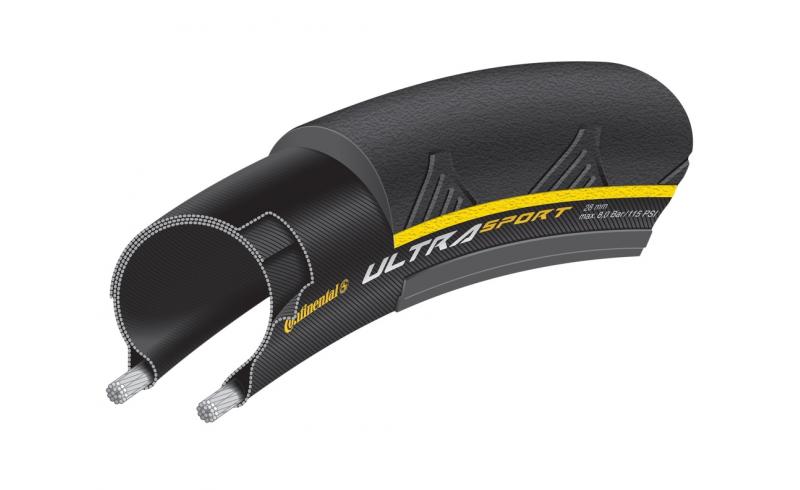 CONTINENTAL Ultra Sport II drát černá/žlutá