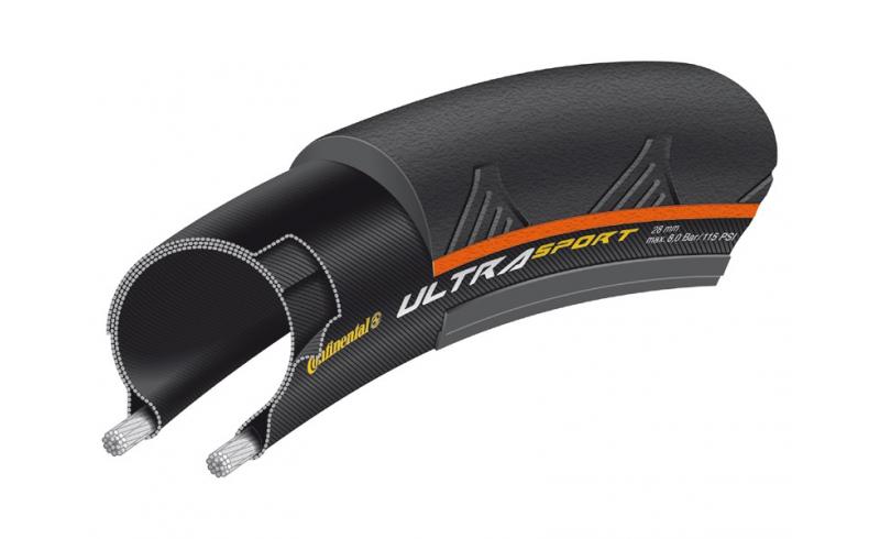CONTINENTAL Ultra Sport II drát černá/oranžová