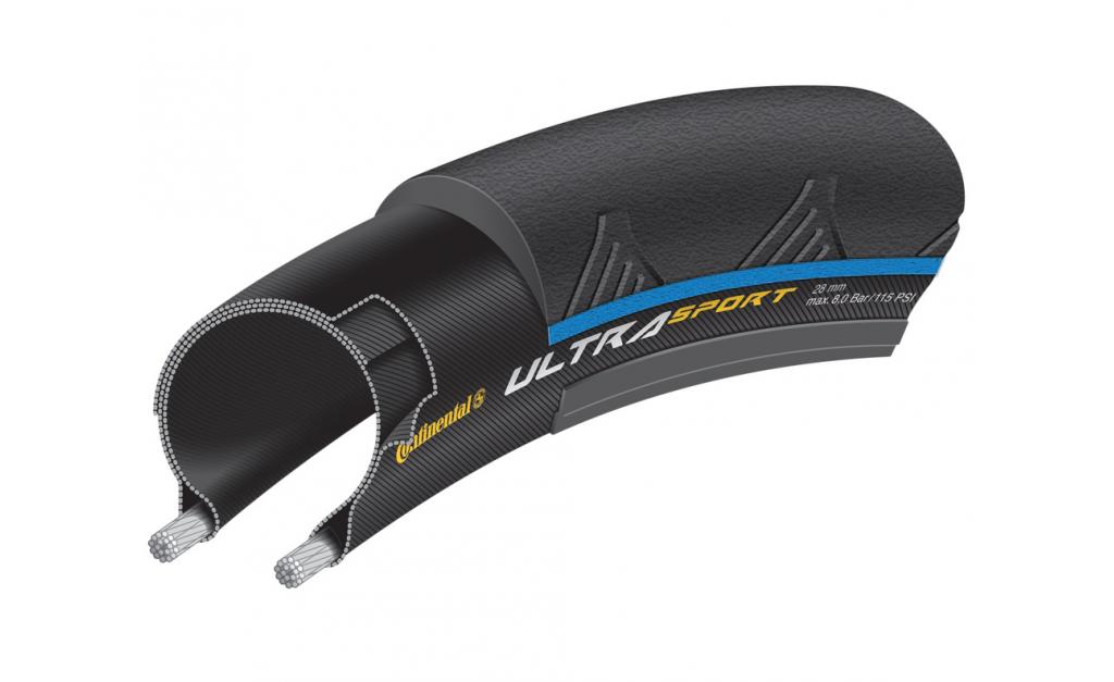 CONTINENTAL Ultra Sport II drát černá/modrá