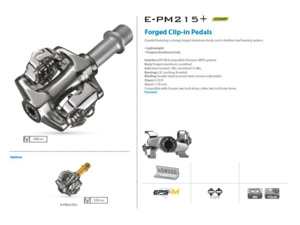 EXUSTAR Pedály MTB PM215+ stříbrné