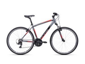 CTM Twister 1.0 matná šedá/červená