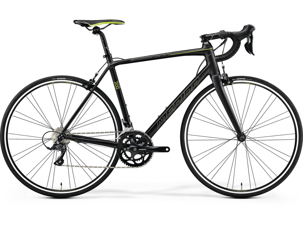 MERIDA Scultura 200 matt metallic black (green) XXS