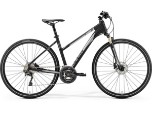 MERIDA Crossway XT-Edition Lady Matt Black (Shiny Silver)