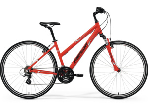 MERIDA Crossway 10-V Lady matt red (white/black)