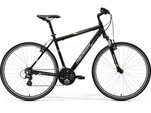MERIDA Crossway 10-V matt black (green/grey)