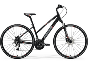 MERIDA Crossway 40-D Lady matt black (red/grey)