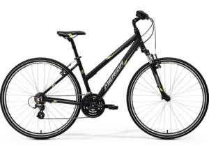 MERIDA Crossway 10-V Lady matt black (green/grey)