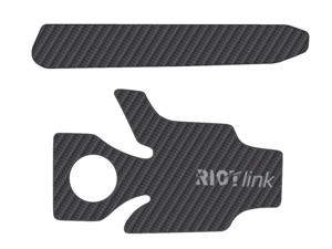 GHOST Sada ochranných nálepek na Riot black/carbon