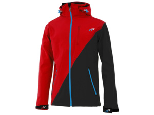 GHOST Bunda Softshell Black/red pánská