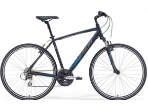 MERIDA Crossway 20-V Matt Black (Blue/Grey) - 44 cm