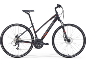MERIDA Crossway 40-D Lady Matt Black (Red/Grey)