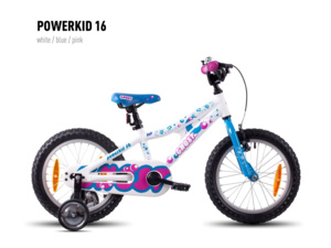GHOST Powerkid 16 white/blue/pink
