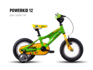 GHOST Powerkid 12 green/yellow/red - Uni