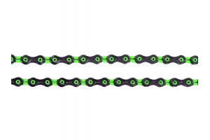 KMC Řetěz X-11-SL DLC 11s zeleno/černý - Uni