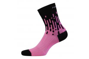 NALINI Ponožky AHS Tornado H15 Black/Pink 4700 - XS