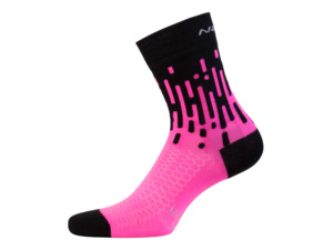 NALINI Ponožky AHS Tornado H15 Black/Pink 4700 - XS
