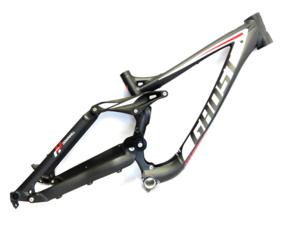 GHOST rám DH 9000 grey/white/red, short R/T