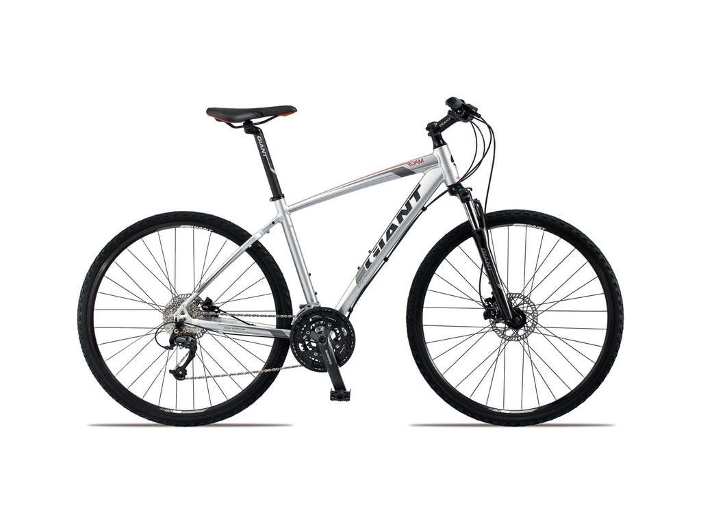 Giant Roam Silver Hybrid Bike Giant Mens Bike Giant Roam Disc Mens