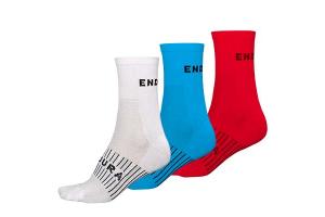 ENDURA Ponožky Coolmax Race Color (3-balení)