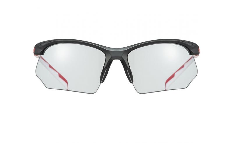 Brýle UVEX Sportstyle 802 Vario, Black Red White/Smoke (2301) - 4