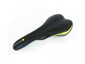GHOST Sedlo VL-1411 black/grey/yellow