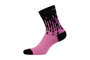 NALINI Ponožky AHS Tornado H15 Black/Pink 4700