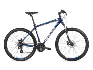 KROSS Hexagon 3.0 27.5 navy blue/blue/white glossy