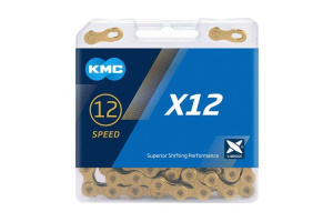 Řetěz KMC X-12 Ti-N Gold