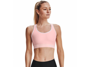 Podprsenka UNDER ARMOUR Keyhole mid coral