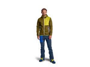 Mikina s kapucí ORTOVOX Fleece Petrol Blue