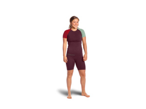 Dámské tričko ORTOVOX 120 Comp light short sleeve dark wine