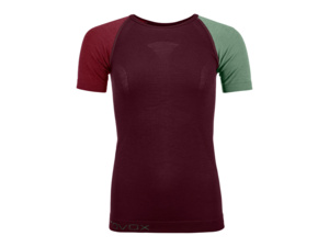 Dámské tričko ORTOVOX 120 Comp light short sleeve dark wine
