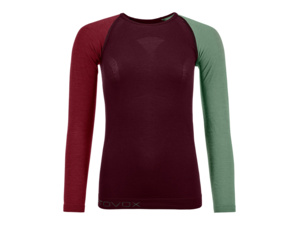 Dámské tričko ORTOVOX 120 Comp light long sleeve dark wine