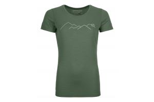 Dámské tričko 185 Merino mountain Green Forest