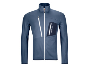Mikina ORTOVOX Fleece Grid Night Blue