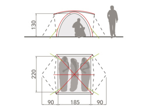 Stan VAUDE Campo Grande 3-4 P Chute Green
