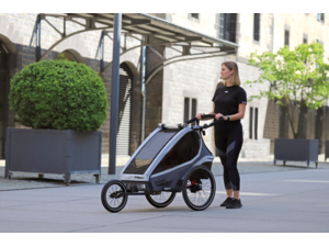 Vozík QERIDOO KidGoo1 Steel Grey