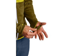 Mikina s kapucí ORTOVOX Fleece Pacific Green