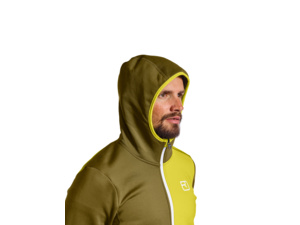 Mikina s kapucí ORTOVOX Fleece Pacific Green