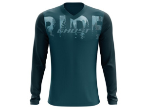 Dres dlouhý rukáv GHOST RIDE LINE Dark Ice Blue - M