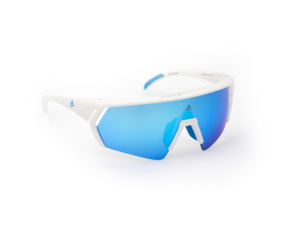 Sluneční brýle ADIDAS Sport SP0063 White/Other/Blue Mirror