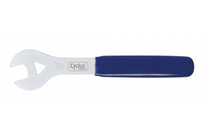 CYCLUS TOOLS 18mm cone spanner, handle with plastic coating