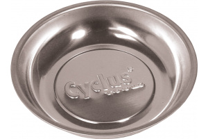 CYCLUS TOOLS magnetic dish for small parts, stainless steel, round, 15cm.